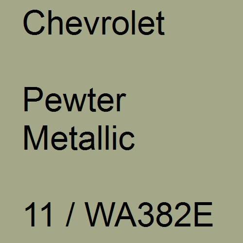 Chevrolet, Pewter Metallic, 11 / WA382E.